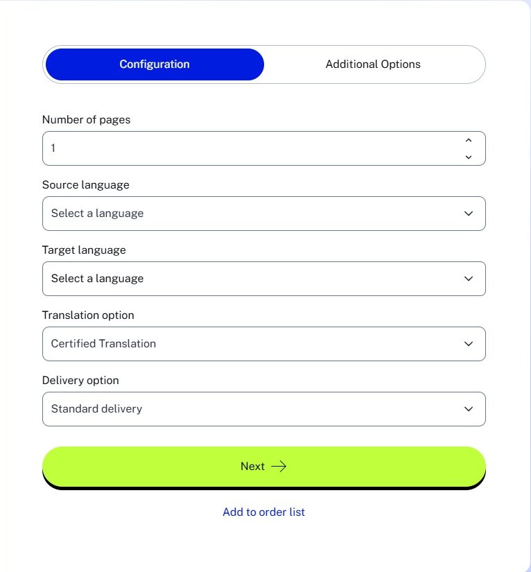 lingoking order form