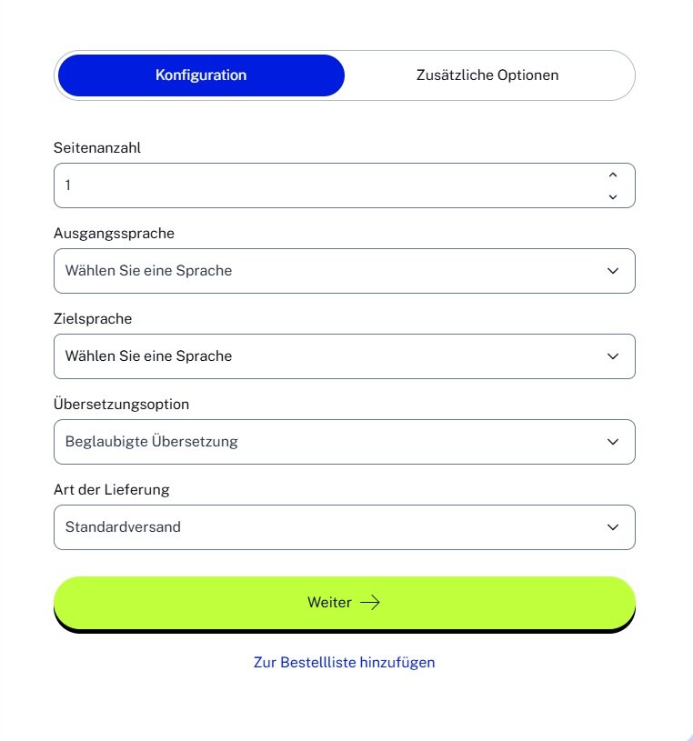 lingoking Bestellformular