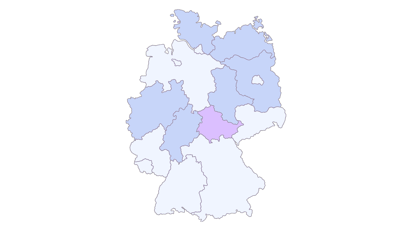 Germany with federal states Germany with federal states