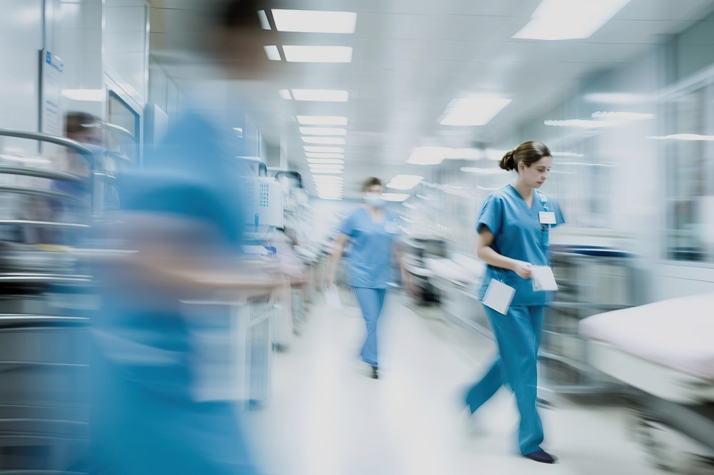 Nursing staff moving fast